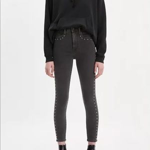 Levi Mile High Super Skinny Jeans Grey - 27